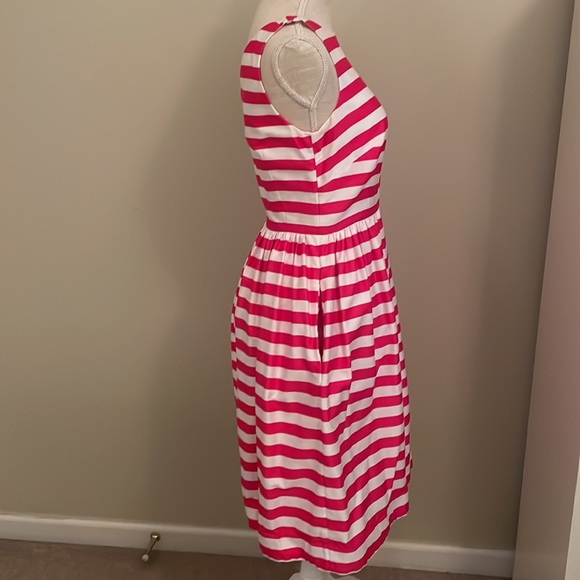 Lilly Pulitzer Pink and White Striped Eryn Dress with pockets - size 6 - Picture 3 of 12